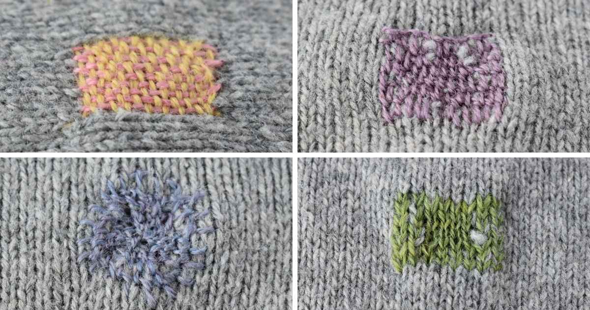 How to Mend Holes in Sweaters - Four Easy Darning Stitches for Knitwear Repair cover image