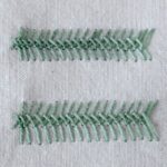 Embroidery stitch: Crossed Fishbone Stitch