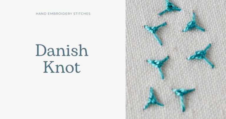 Danish Knot hand embroidery tutorial cover image
