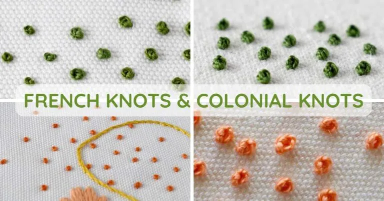French and Colonial Knots Explained - Hand Embroidery Beginners Guide - Cover image